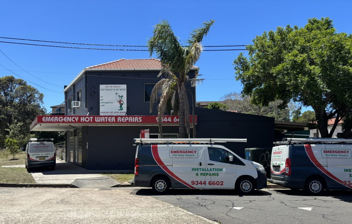Emergency Hot Water Repairs team and van