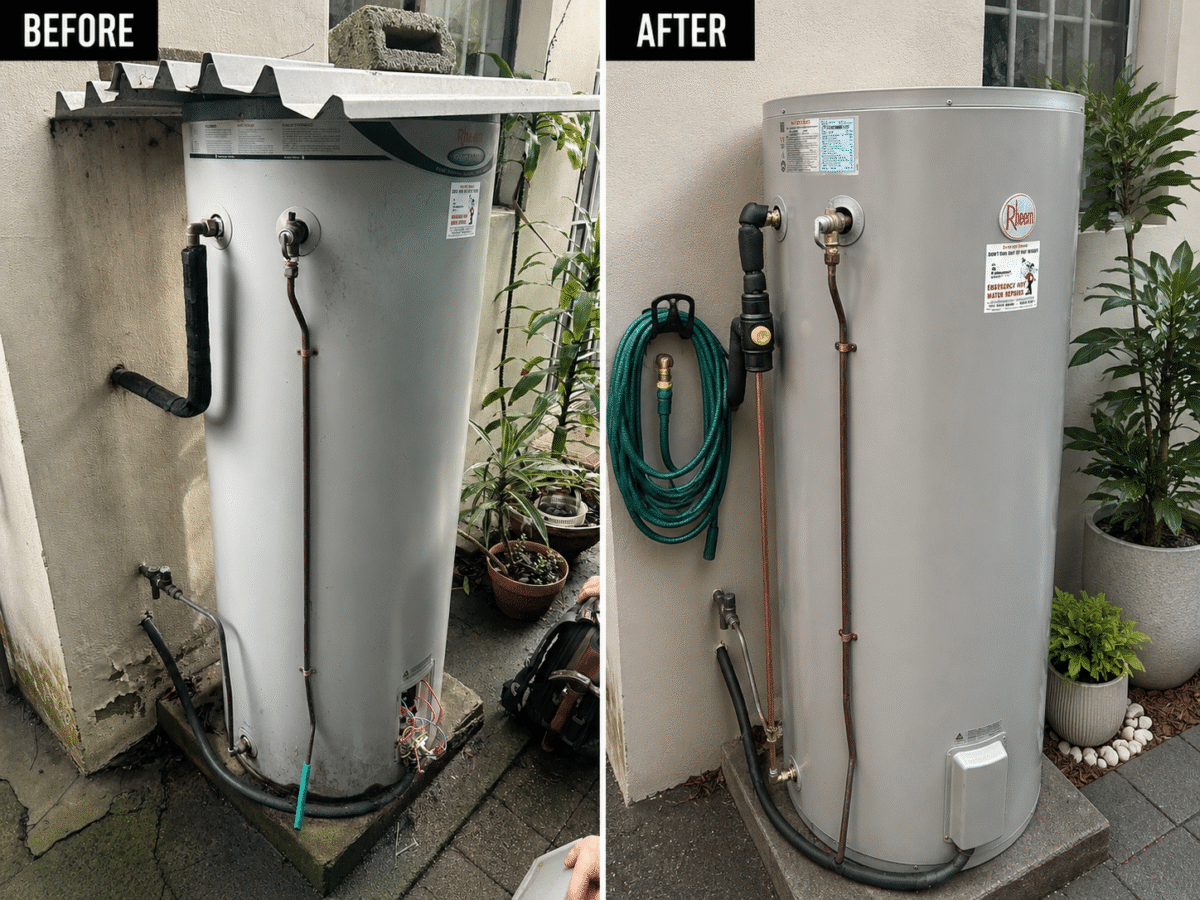 315 litre Vulcan hot water system replacement completed in Maroubra