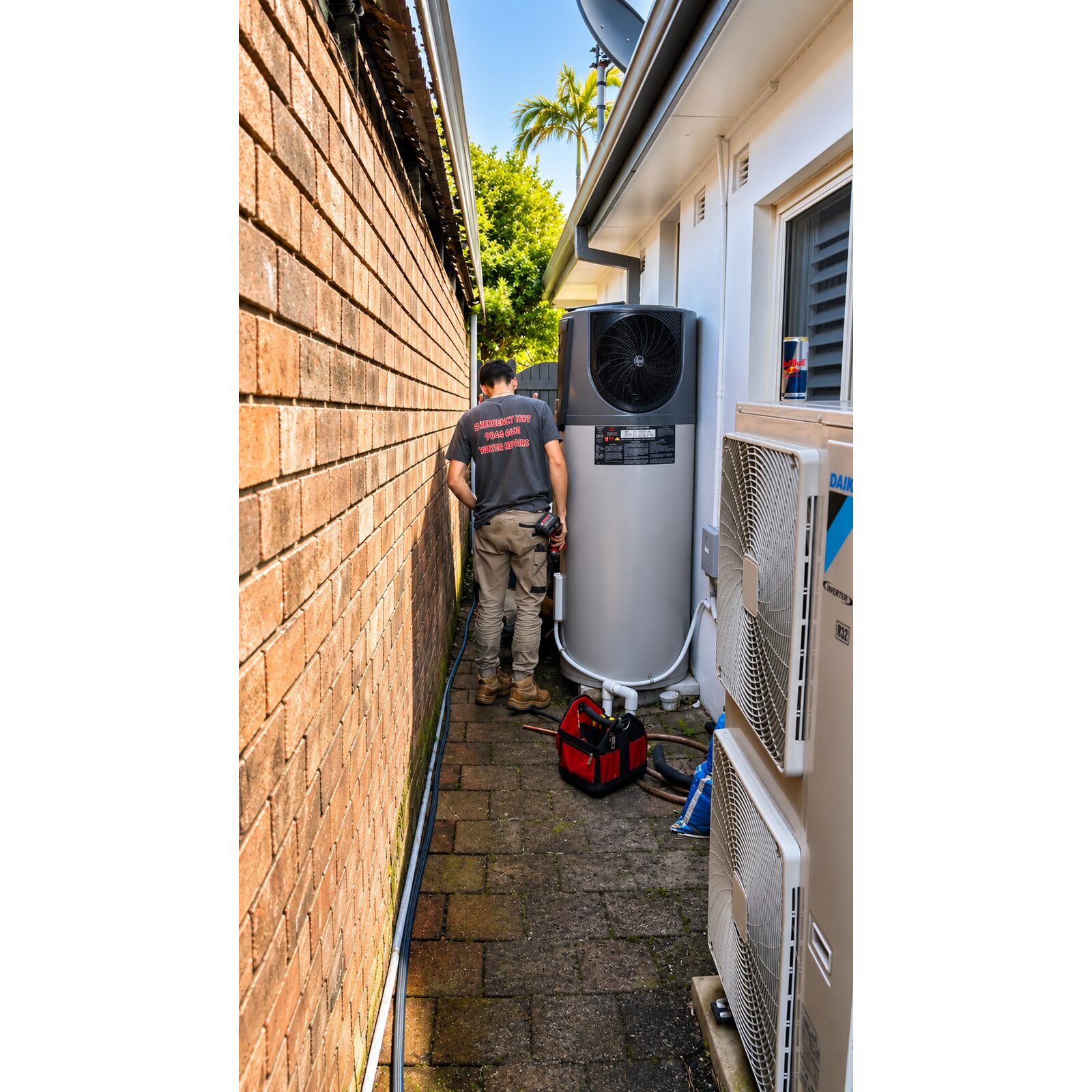 Heat pump hot water system repair service in Sydney