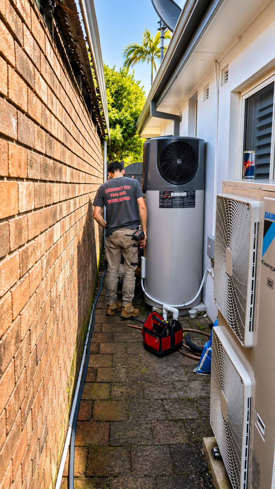 Heat pump hot water system repair service in Sydney
