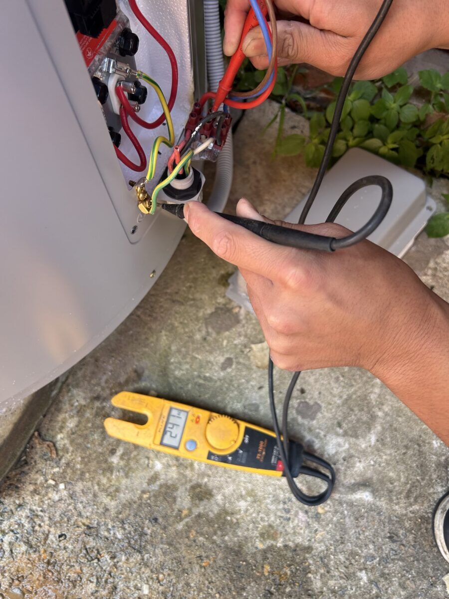 Measuring hot water flow rate