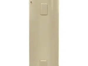 Aquamax 992400G8 400 L Twin Element Hot Water System, beige cylindrical shape.