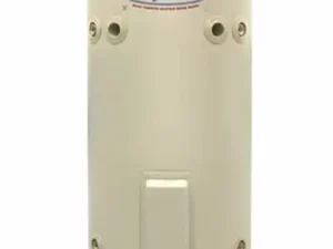 Aquamax 981080G7 80 L Hot Water System, beige cylindrical tank with brand logo.