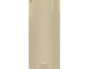 Aquamax 991400G8 400L hot water system, beige cylindrical storage unit.