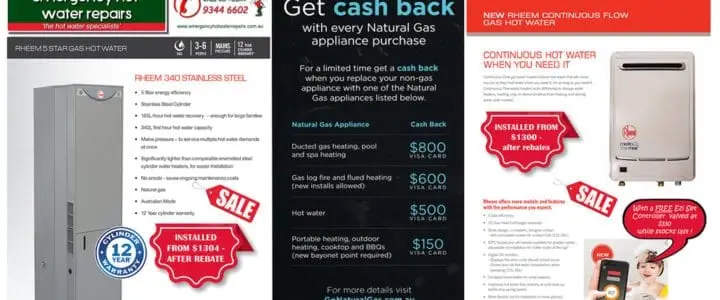 Save $500 on your next hot water system