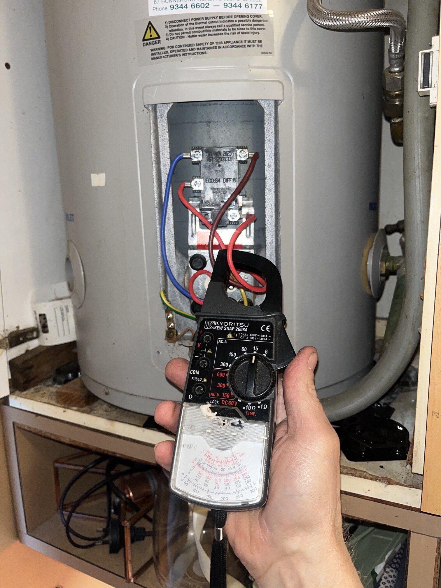No hot water in Clemton Park