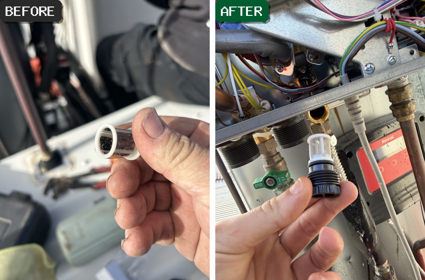 Rinnai continuous flow repair in Sydney Cbd