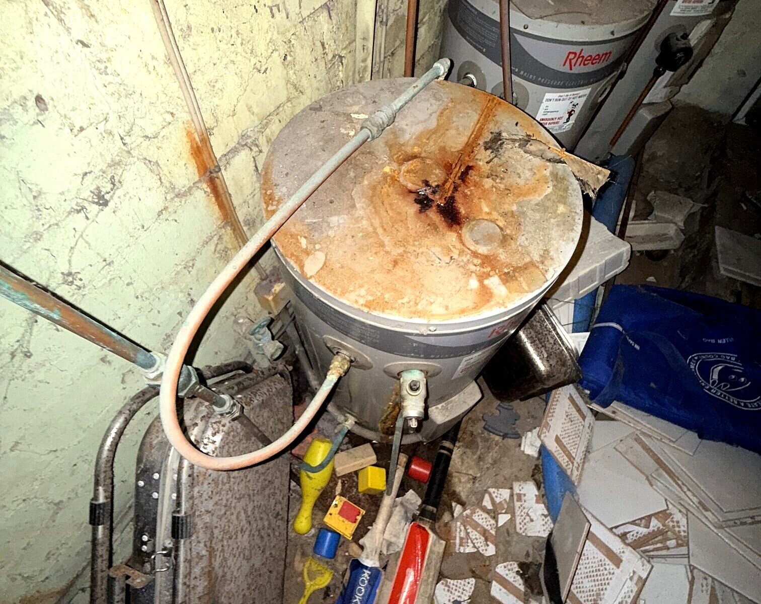 Emergency Hot Water Repairs technician with a new hot water system in Camperdown