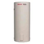 Rinnai EHFA250S36 250 L Hot Water System, white cylindrical design with brand logo.